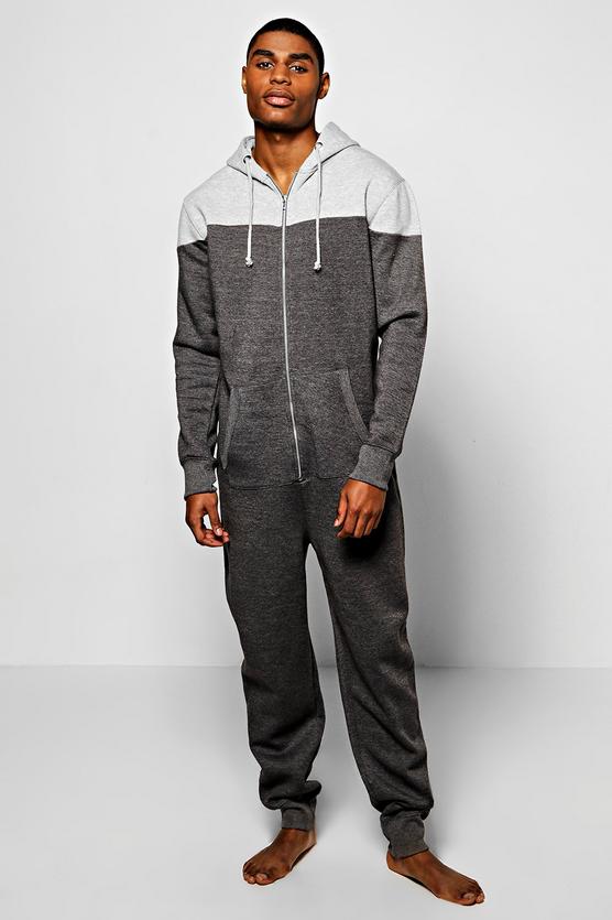 Contrast Hooded Onesie